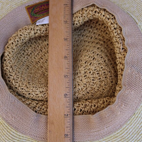 The Scala Collection Packable Beach Travel Crocheted Sun Hat Women - Picture 13 of 14